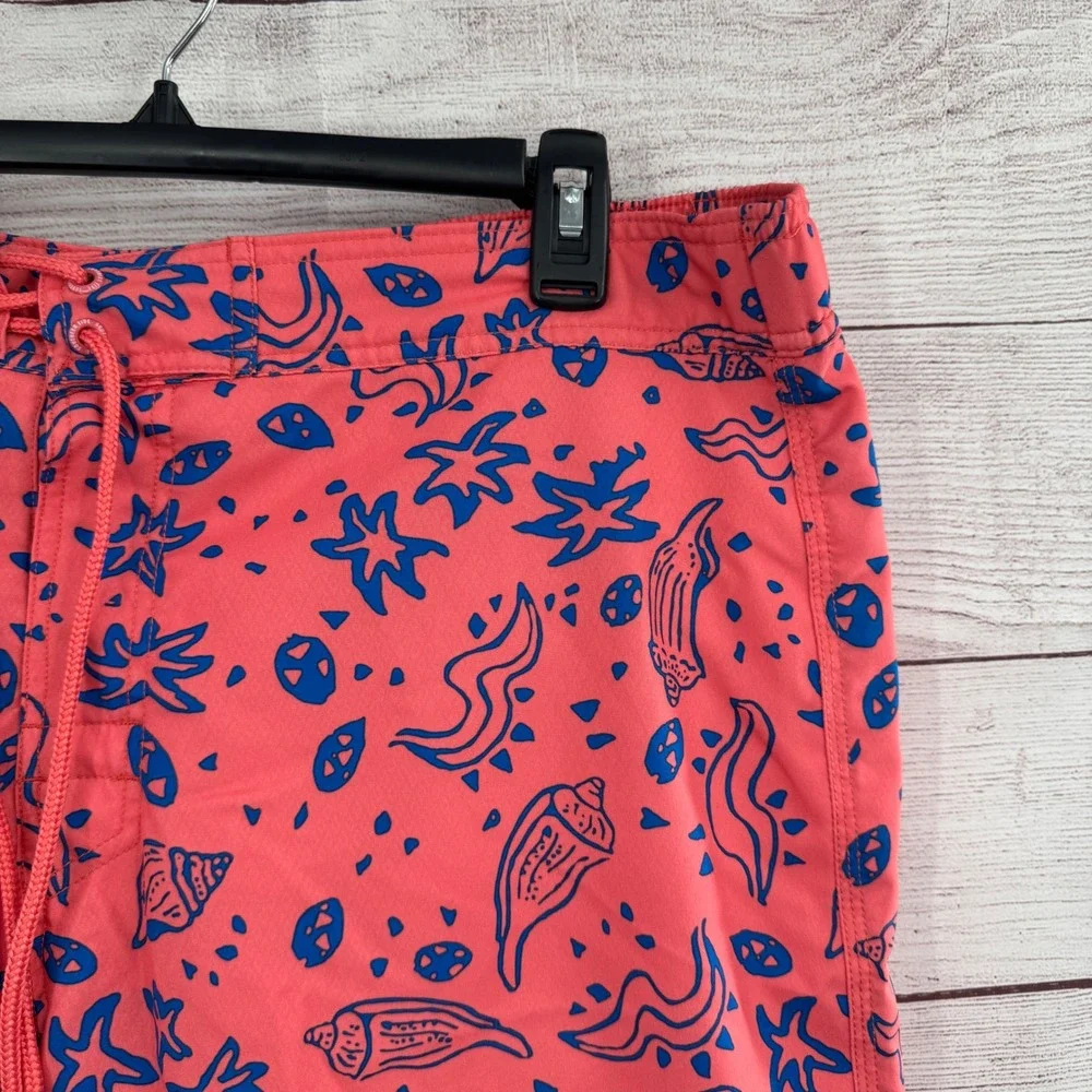 Southern Tide Swim Trunks Shorts Mens XL The Skipjack Sunset Coral Sea‎ Party